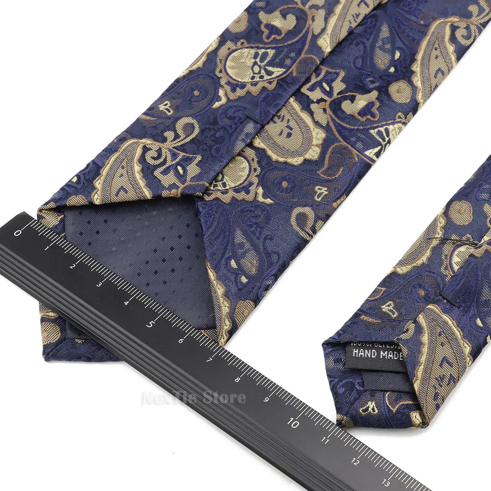 Picture 3: New Design Polyester Men's 7cm Purple Red Navy Blue Jacquard Weave Tie Paisley Pattern Wedding Party Necktie Accessories Gifts