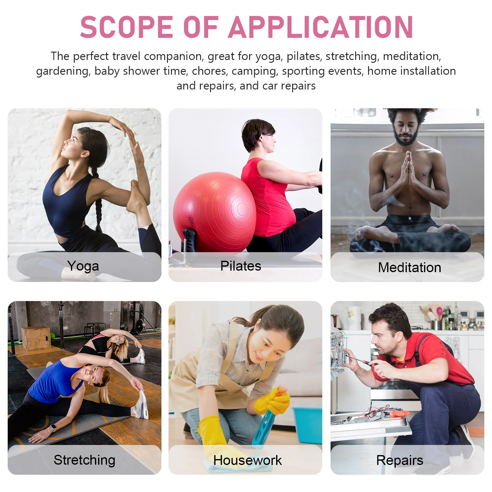 

Подушка для йоги и сидения на коленях 38x21x6 мм, случайный цвет, для спорта, пикника, отдыха на природе, для сидения и работы на коленях