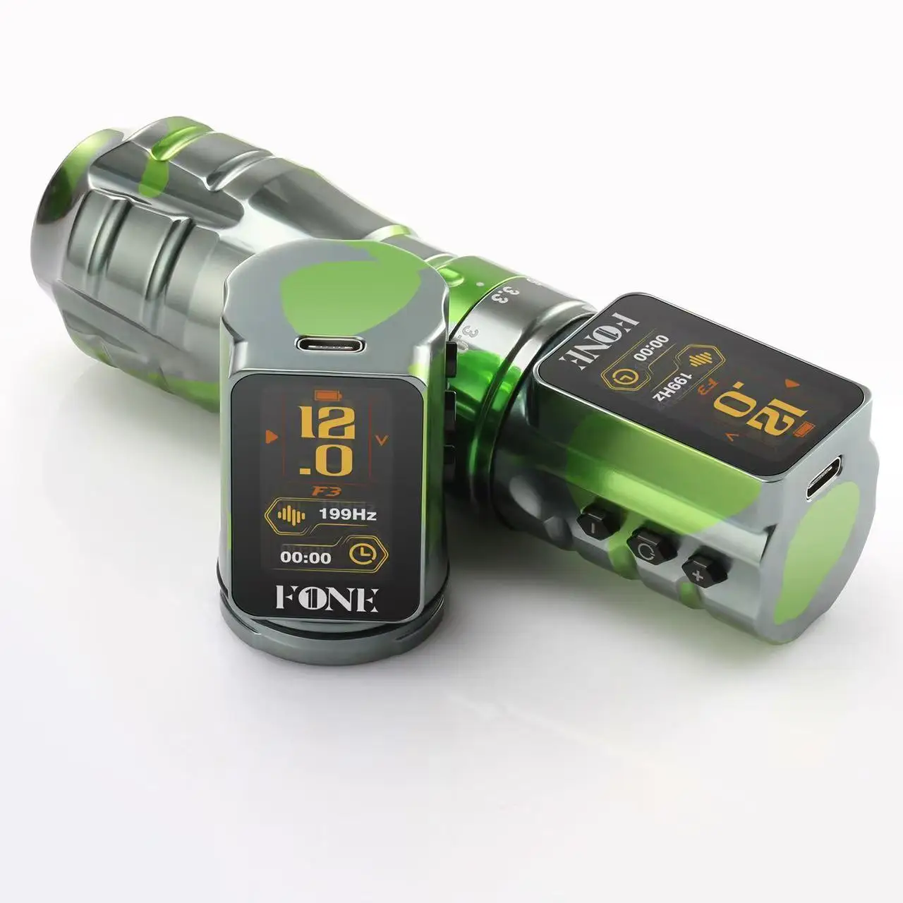 Wireless Brushless Tattoo Pen FONE 2.7-4.5mm Adjustable Stroke 1800mAh Battery Cartridge Tattoo Machine For Artists