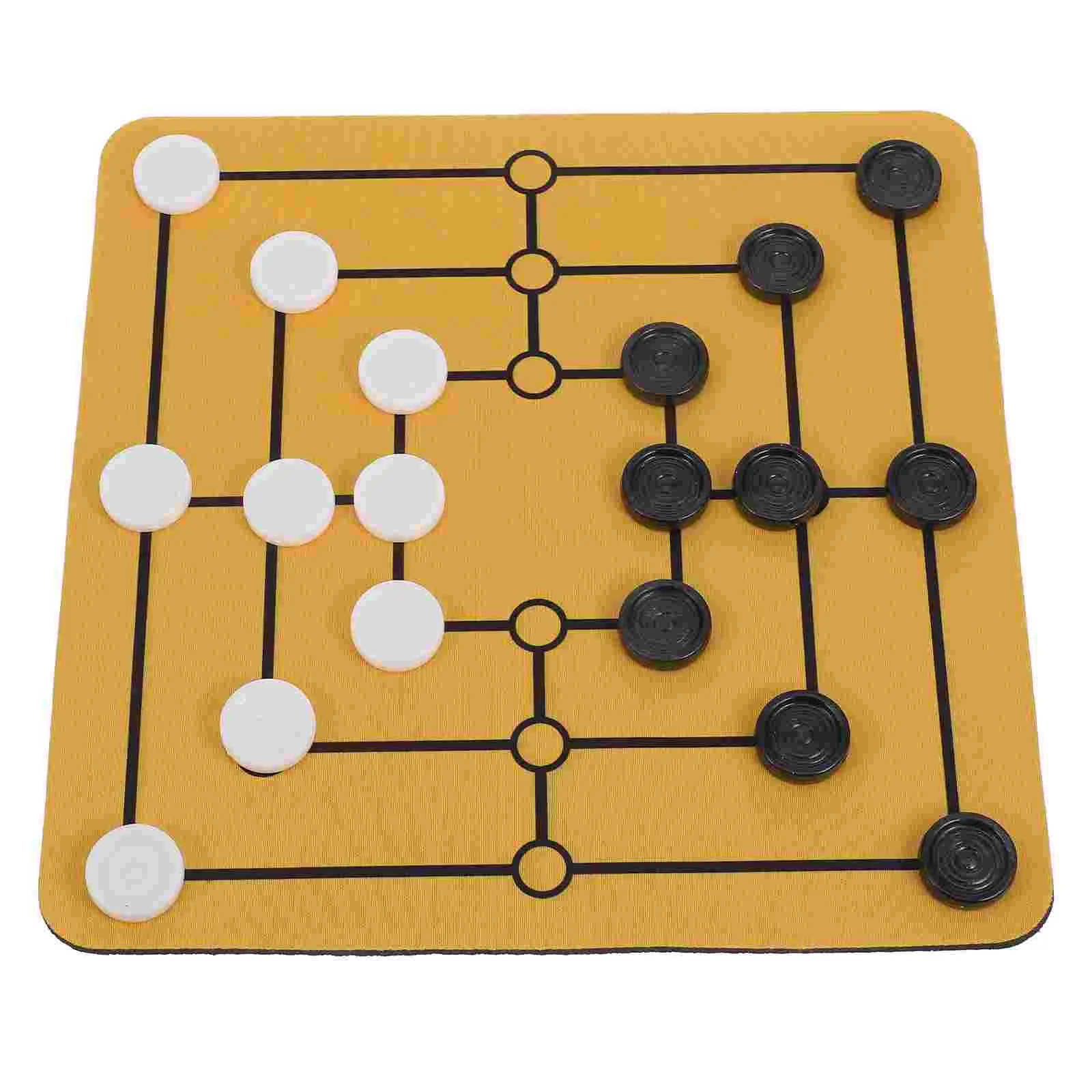 

Morris Chess Tabletop Chessboard Strategy Game Portable Household Chessboards Games Decorate