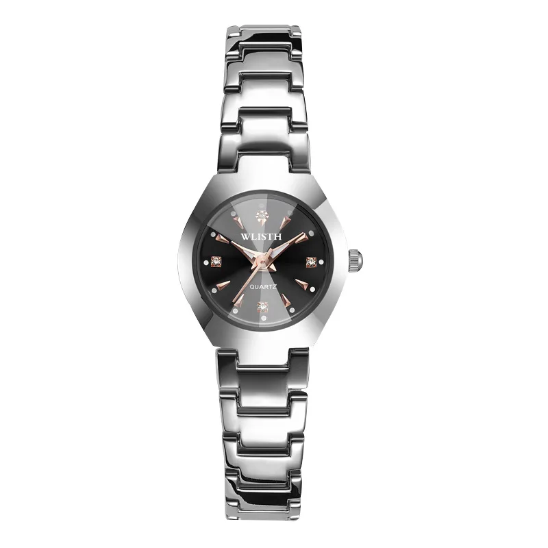 مجموعة ساعات WLISTH للأزواج له ولها - ساعة يد كوارتز من الفولاذ المقاوم للصدأ مضيئة وبسيطة