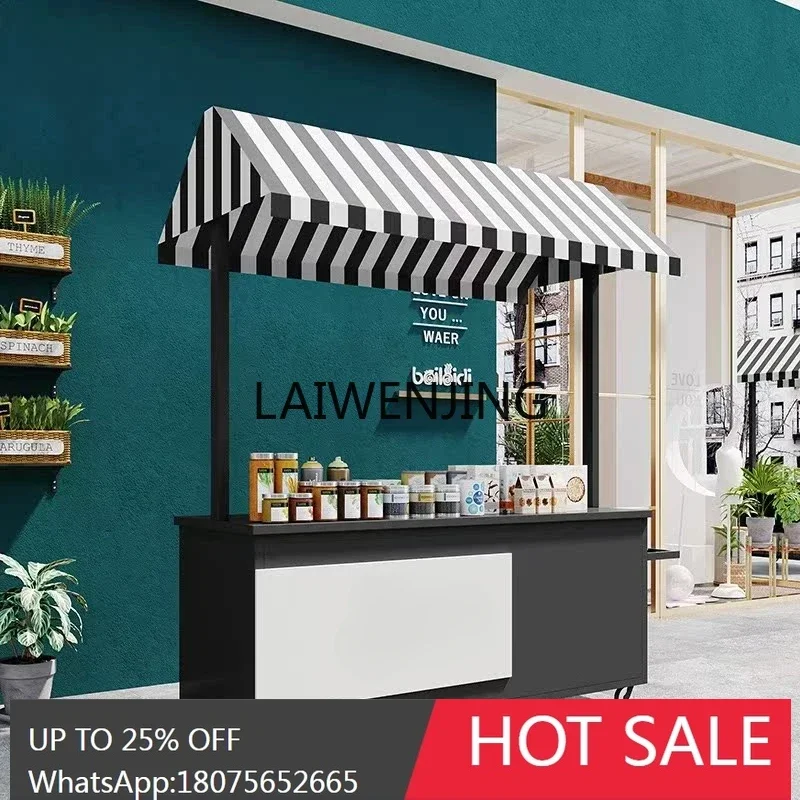 European wrought iron float hollow logo shopping mall display promotional car mobile sales truck outdoor market stall