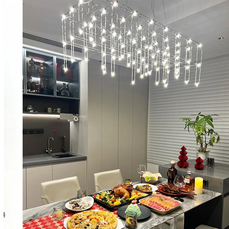 Dining table lamp dining room modern simple light luxury creative personality firefly bar front desk lamp