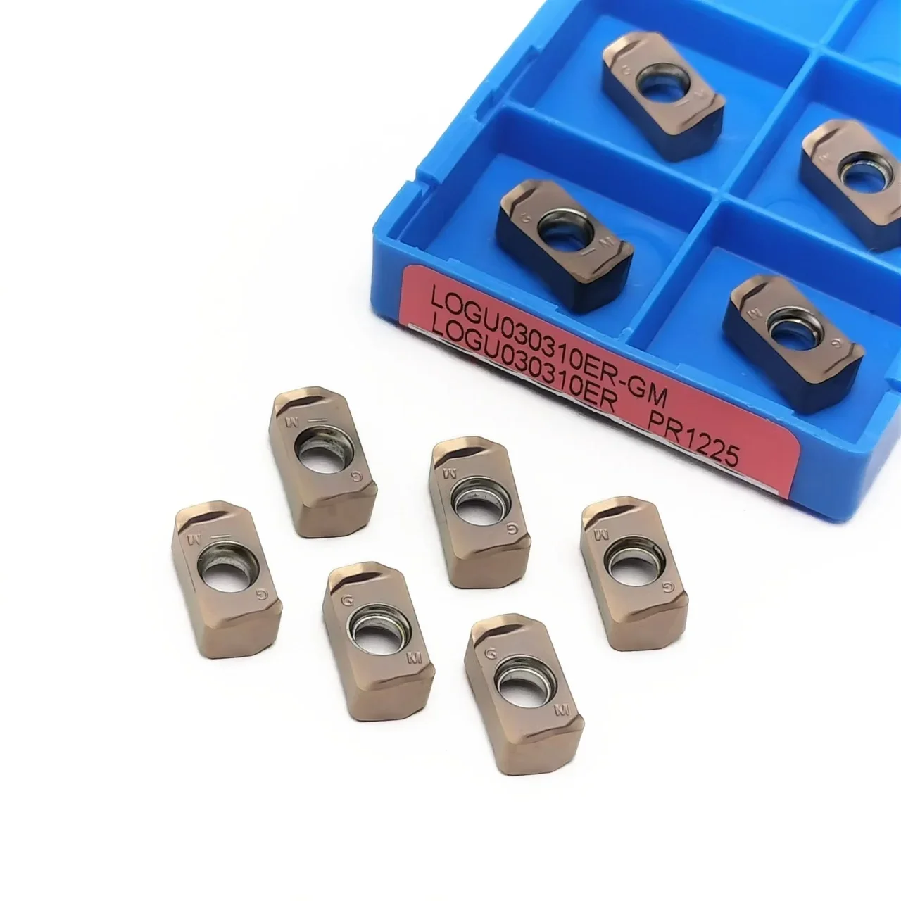 10pcs LOGU030310ER-GM  PR1535 LOMU040410ER-GM rapid feed carbide milling blades turning tools for MFH lathe tools