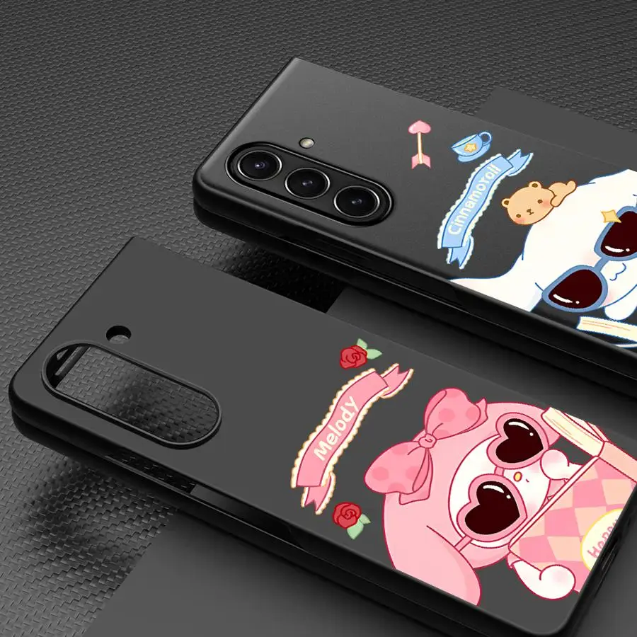Sanrio Kuromi My Melody funda dura para teléfono Samsung Galaxy ZFold6 Z Fold 7 6 5 4 3 ZFold5 ZFold7 ZFold3 ZFold4