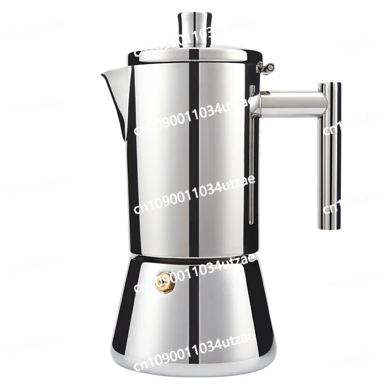 Mocha Pot, Italian Stainless Steel Coffee Pot, Induction Cooker Heating Espresso Machine