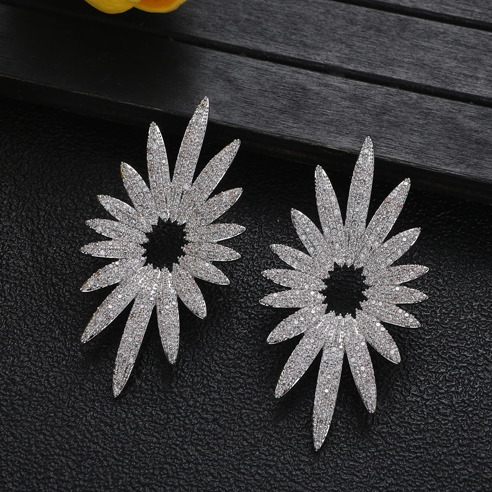 

Роскошные и модные женские серьги с геометрическими каплями воды и кубическим цирконием в Дубае, индийские серьги для банкета и вечеринки, A0324