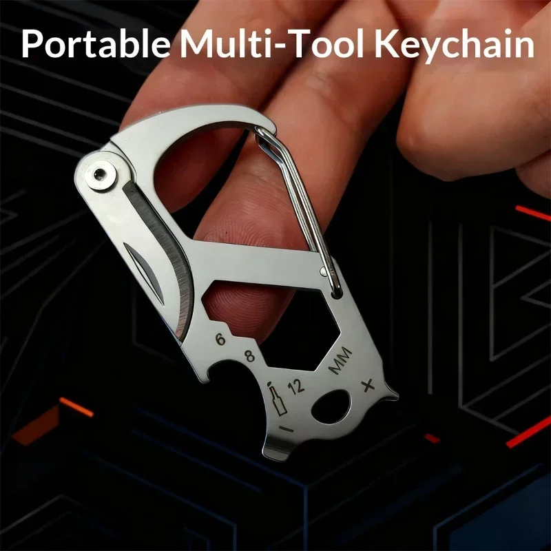 1/3PCS Foldable Key and Knife Express Delivery Unpacking Tool Outdoor Home Mini Creative EDC Tool Hiking Buckle Pocket Knife