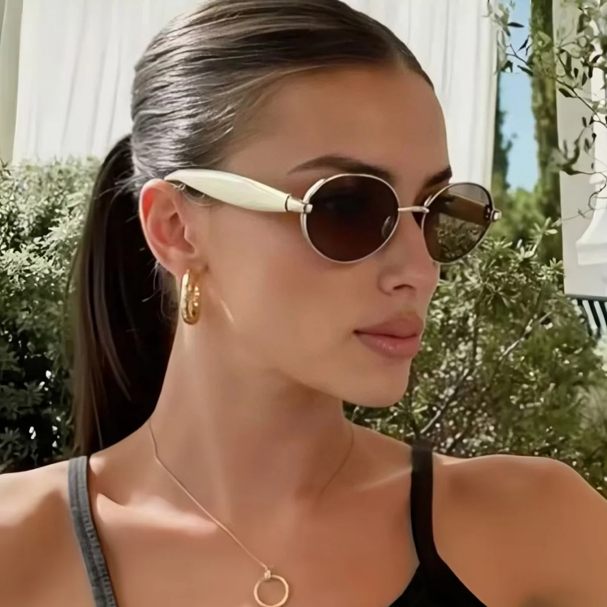 European and American retro fashion Y2K sunglasses for summer sun shading, sun protection, UV protection, lightweight sunglasses
