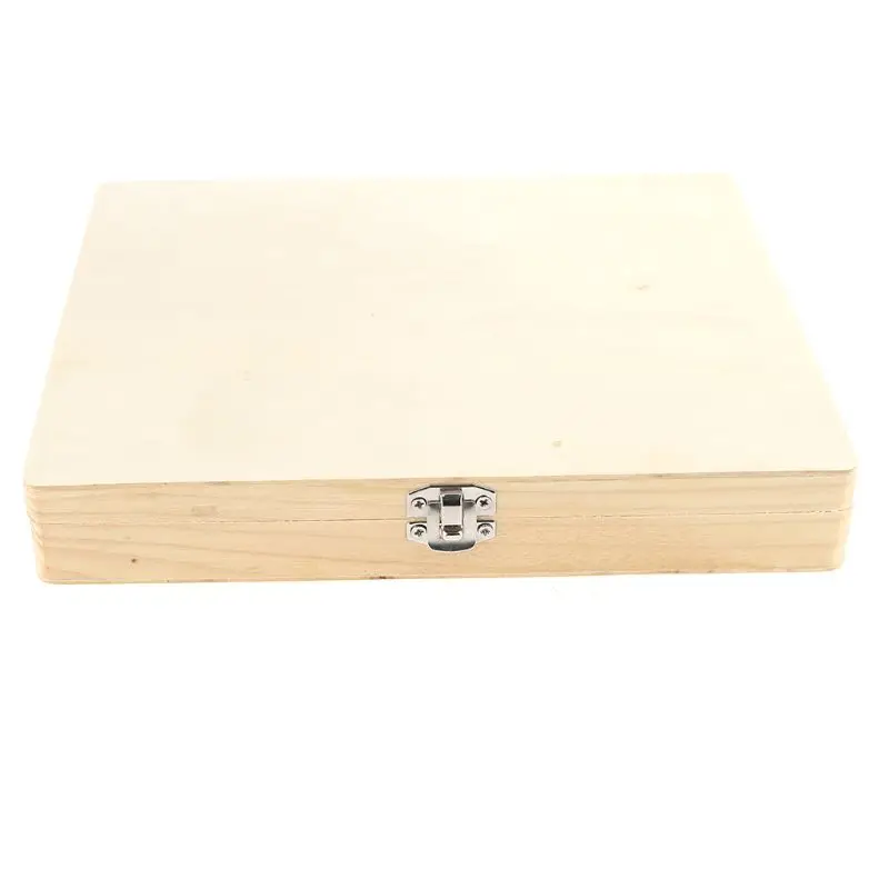 100-Places Digital Microscope Slides Storage Box Biological Wooden Piece Case with Numbered Slots Contents Sheet for Prepared Sl