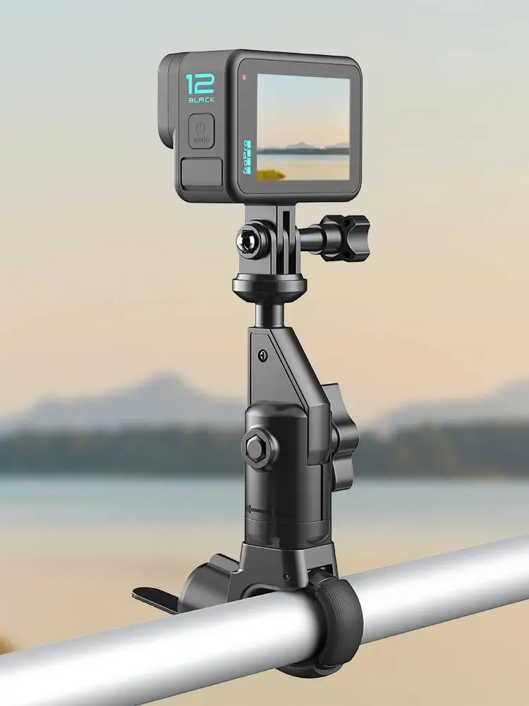 AliExpress NONE LRBH Camera Clamp Mount Bike Motorcycle Handlebar Holder, Pipes of any shape can all be installed 360 Ball Join for GoPro  DJI