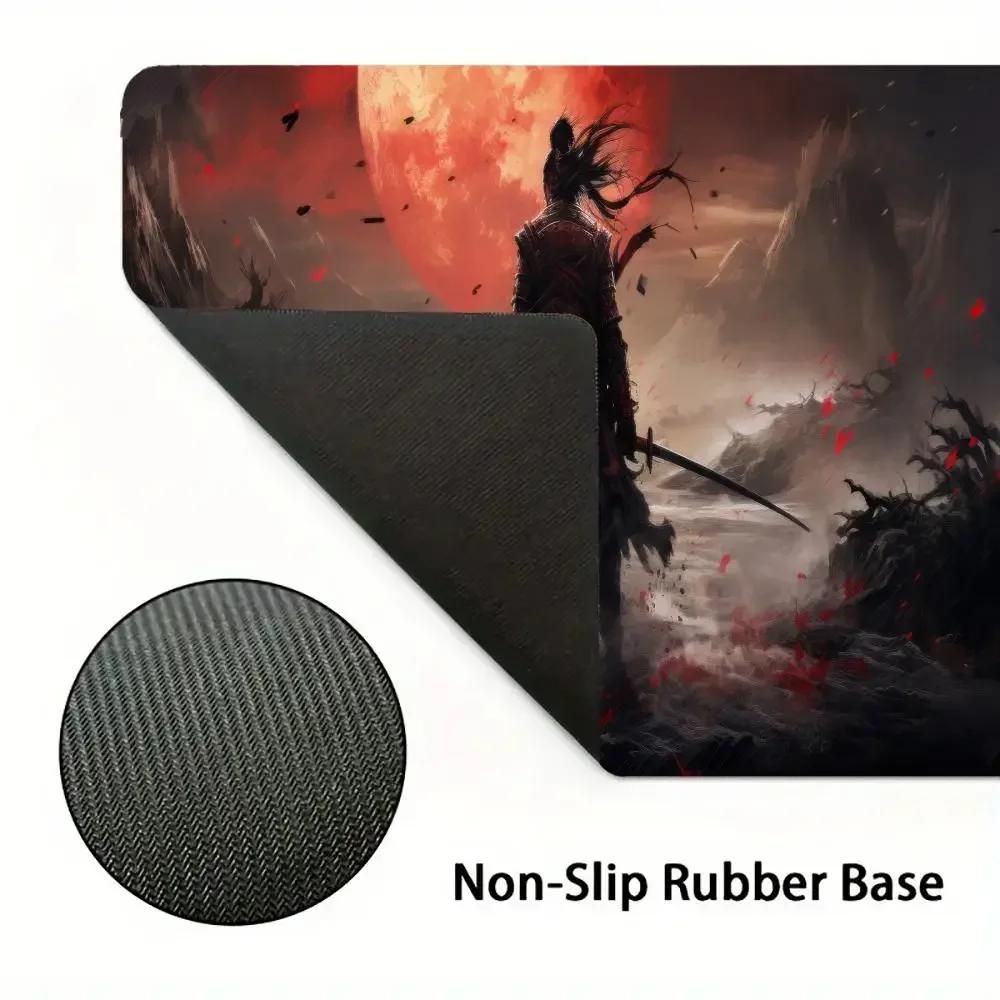الساموراي المحارب ماوس الوسادة كبيرة الألعاب عدم الانزلاق ماوس الكمبيوتر المحمول اللوحي Nootbook لعبة البساط الجدول وسادة حصيرة جهاز كمبيوتر صغير Playmat