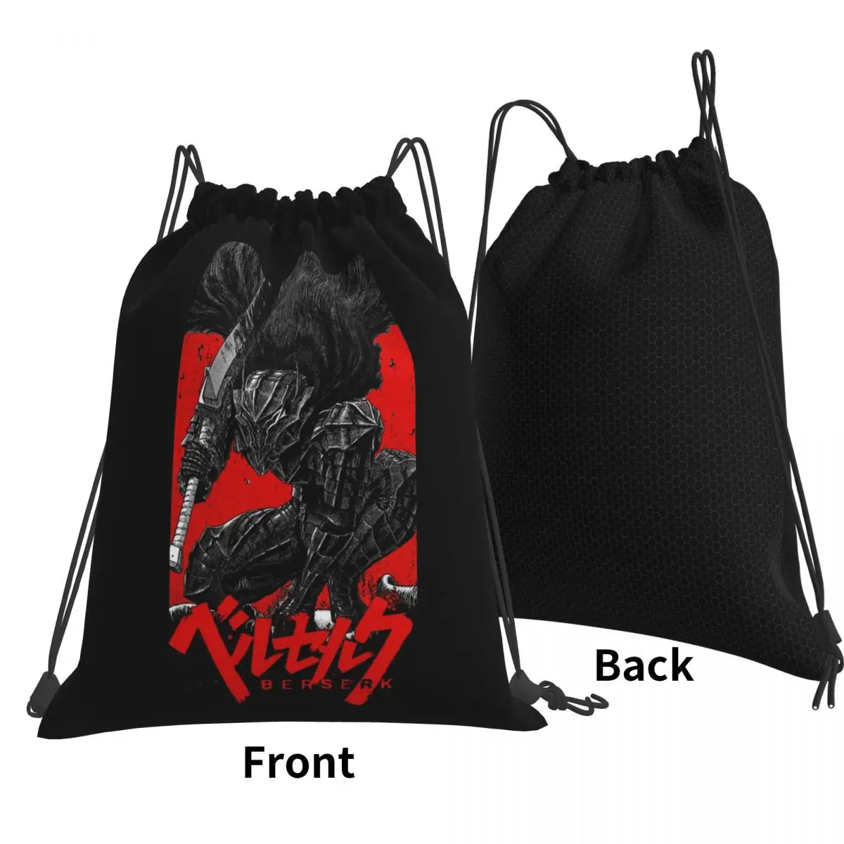 Anime Aesthetic Otaku Style Backpacks Fashion Drawstring Bundle Pocket Sports Bag Book Bags for Man Woman School