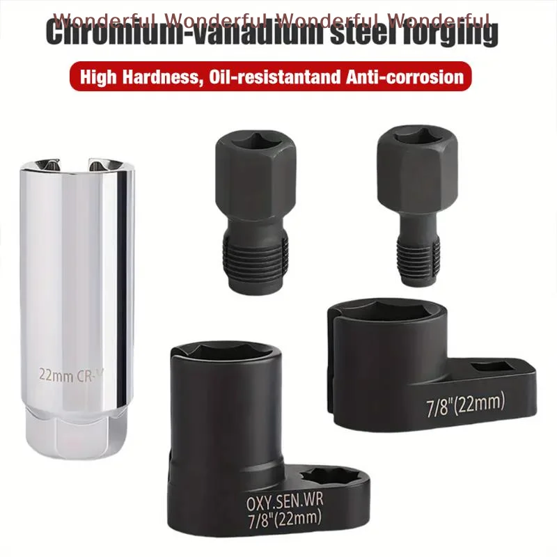 Oxygen Sensor Wrench Oxygen Sensor Wrench Kit Automotive Oxygen Sensor Socket Set Accurate Sensor Wrench Remover Tool