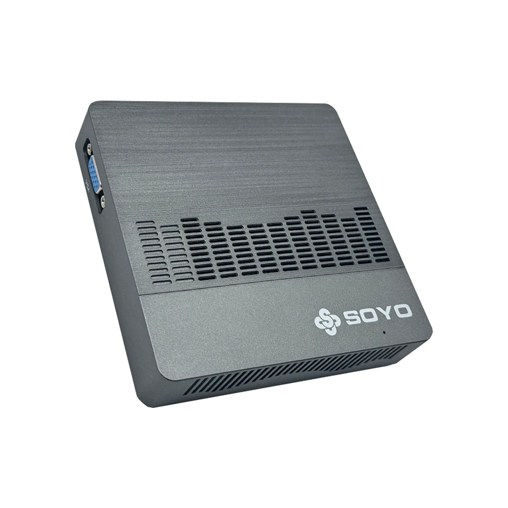 SOYO Mini PC M2 AIR Windows 11 8GB RAM 128GB M.2 SSD Intel N4000 M.2 Slot Computer Dual-Band WiFi HDMI VGA Bluetooth Mini PC