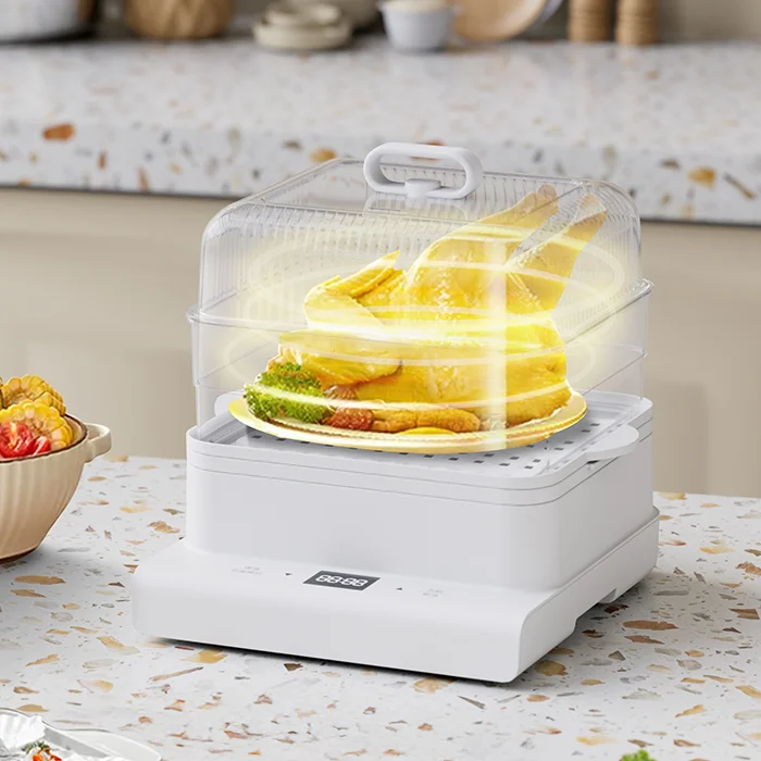 Fast Heating Multi-Function Electric Food Steamer for Household Use for Cooking Seafood Vegetables and Other Foods