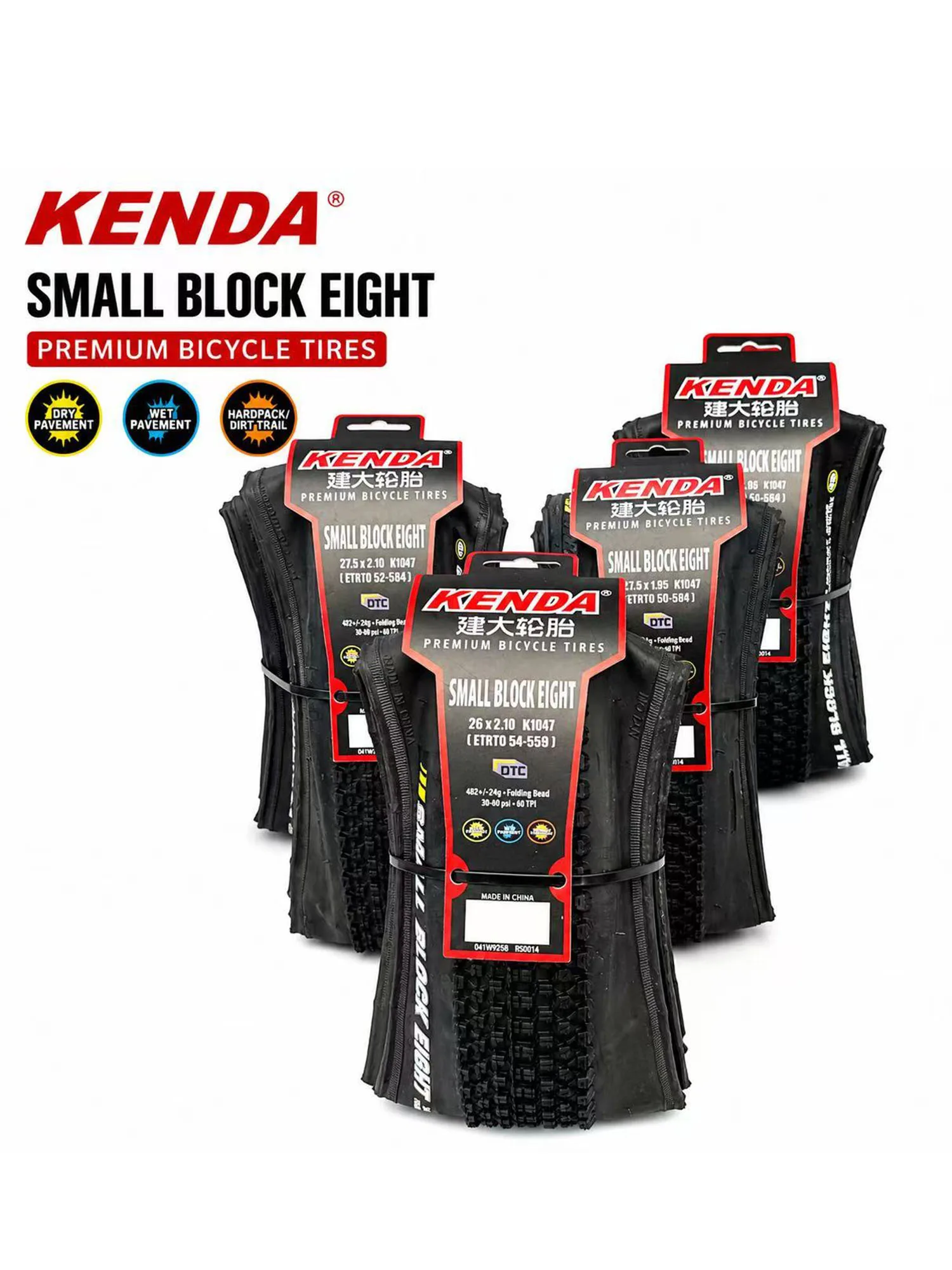 Kenda K1047 Small Block Eight Faltbarer MTB-Reifen 26 27,5 29 Zoll x 1,95 2,10 XC Mountainbike-Reifen Schnell rollender Fahrradreifen – Detail 3