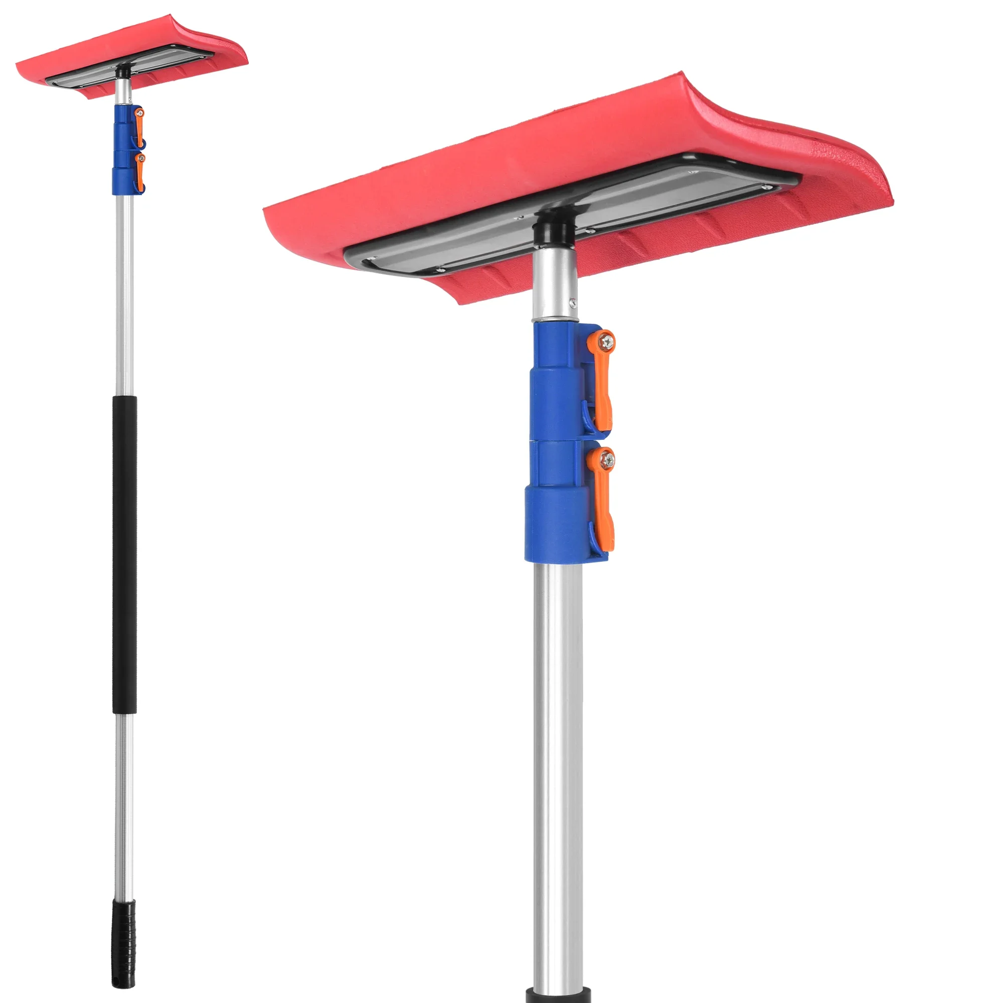 Telescopic snow roof scraper Roof Snow Rake Roof Snow Shovel with Telescopic Aluminum pole