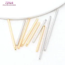 30MM 35MM 50MM 14K Gold Color Brass Stick Charms Pendants Jewelry Making Supplies Diy Findings Accessories
