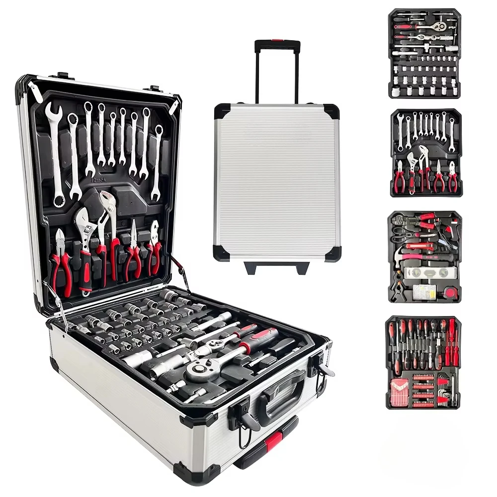 

187PCS Hardware Tool Hand Tools Ratchet Socket Steel Wrench Spanner Set Mechanic Screwdriver Tool Set Toolbox