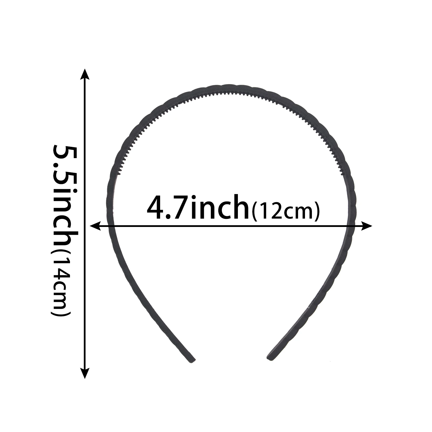 5PCS/10PCS Matte Hairband Women Plastic Solid Color Thin Edge Toothed Non-slip Hair Hoop Headbands Girls Hair Accessories