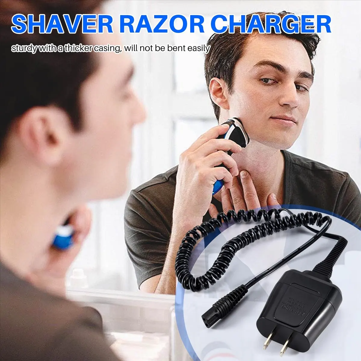 【A03R~】 Power Cord for Shaver Series 7 3 5 Charger for Electric 190/199 Replacement 12V Adapter US Plug