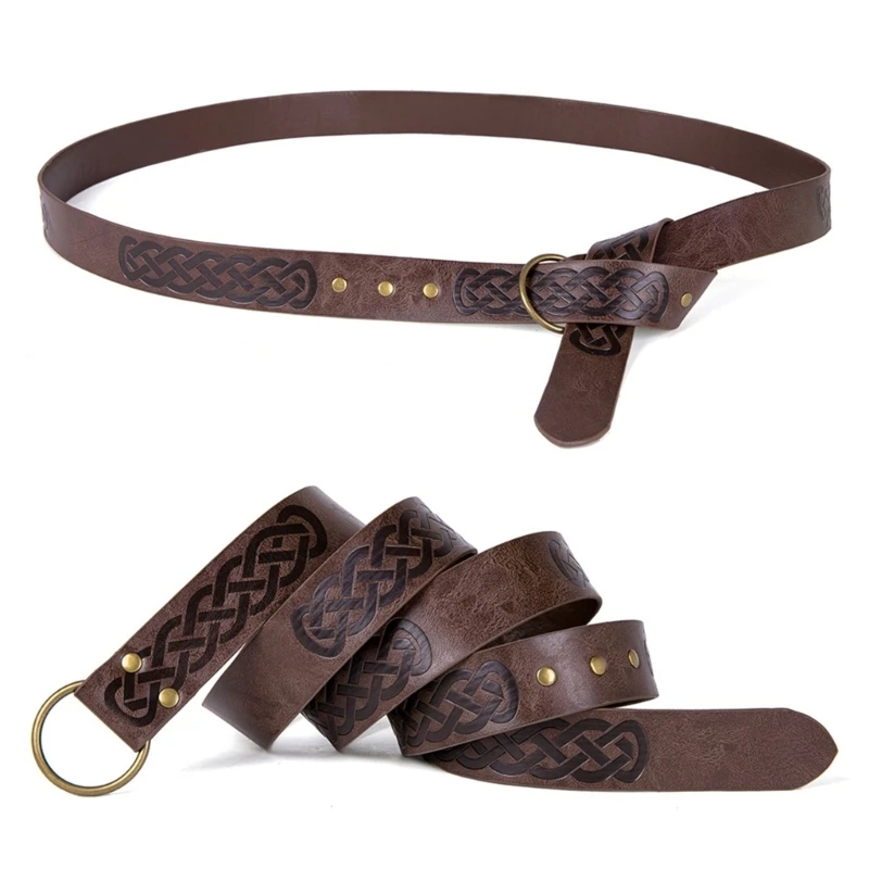 

50JB Versatiles Jeans Decorative Belt Gothicism Men Women Waistband Exquisites Belt for Medieval Costume Lovers