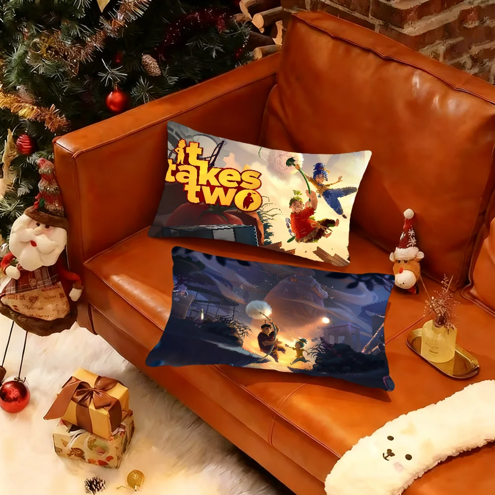 Game It T-TakeS T-Two Cushion Cover Rectangle Pillow Case Printing Bedside Sofa Room Home Decoration Pillowcase