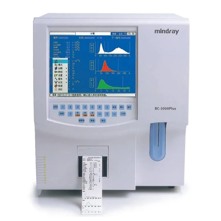 Used Original Mindray BC-3000 Plus BC-2800 BC-10 BC-20 3 Part Auto Hematology Analyzer with 20 Parameters Reagents Available