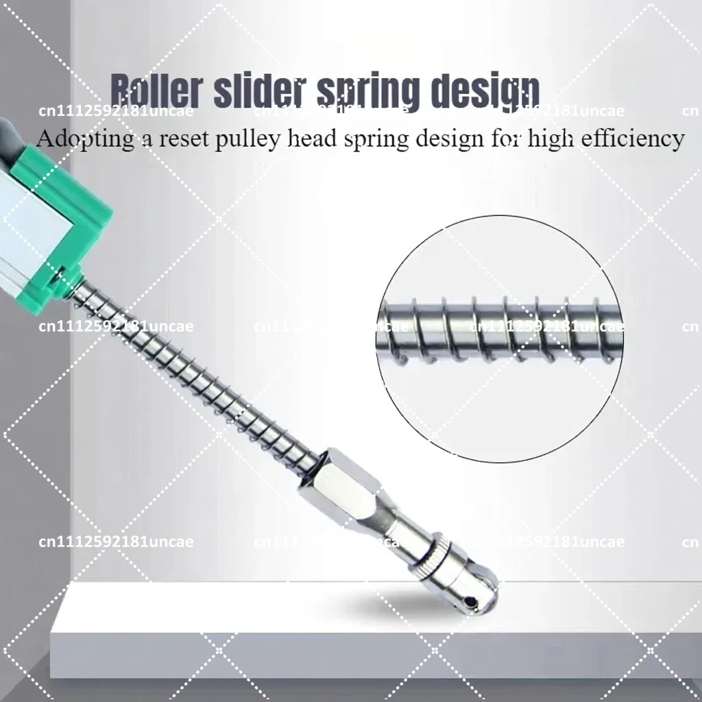 Spring Displacement Sensor, Linear Displacement Sensor 25-100mm, Automatic Reset Electronic Ruler for Precision Measurement