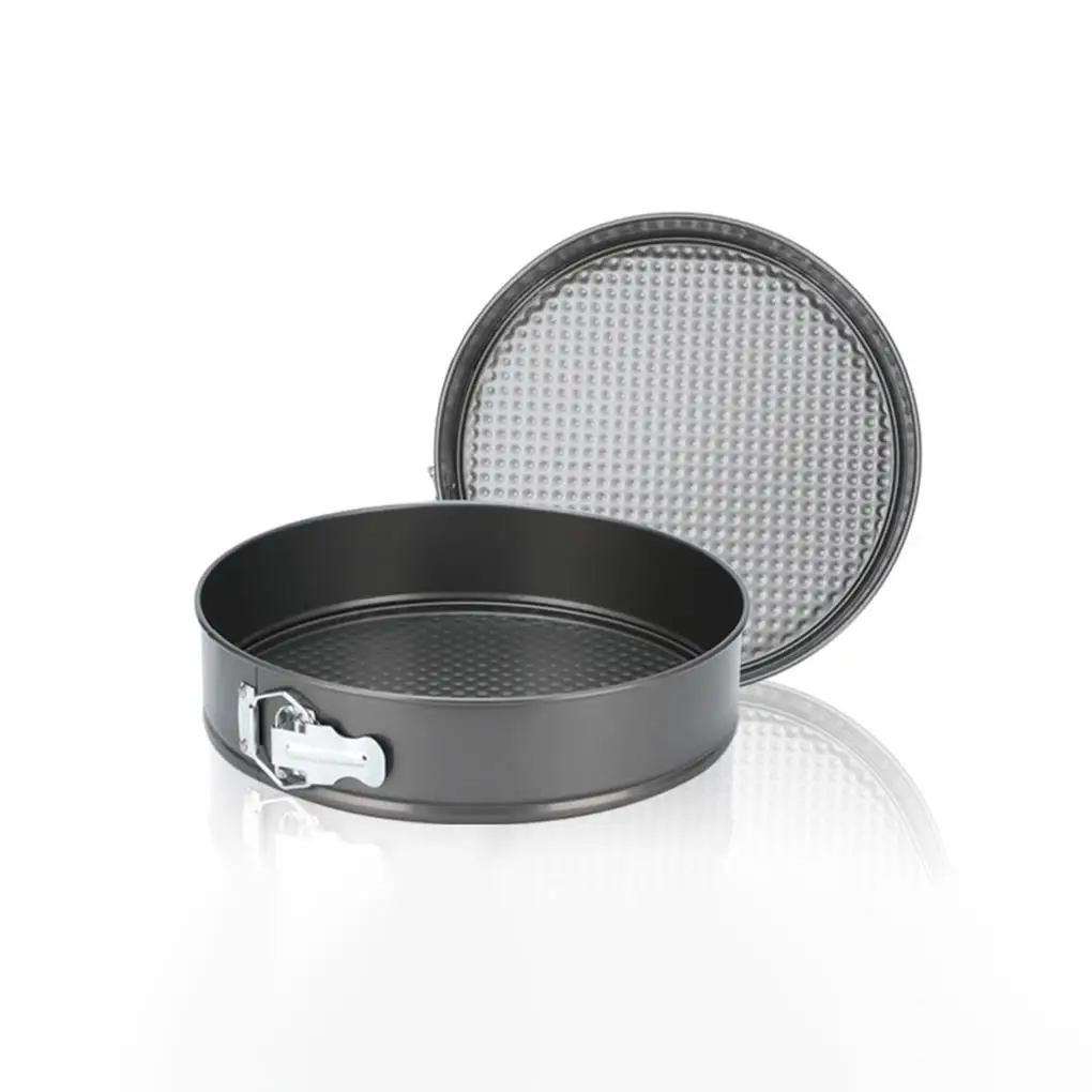 3piece Round Cake Pan Set Made Of Stainless Steel Corrosion Resistant Mold Adopts Snap Snap Can Be