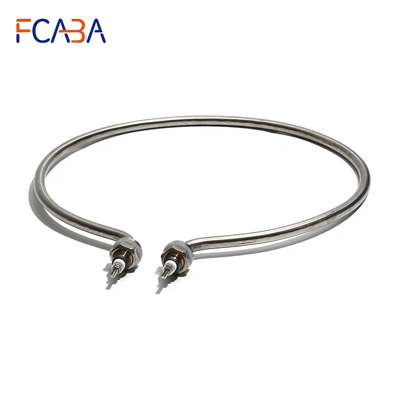 FCABA Round Ring 304 Stainless Steel Heating Tube Bucket Heating Pipe Fittings 220V  3000W