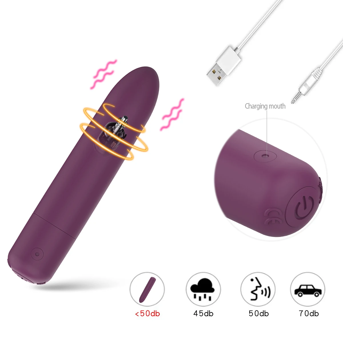 1pc Mini Bullet Vibrator Massage Dildo Vibrador AV Stick Adult Sex Toys for Women G-Spot Clitoris Stimulator Female Masturbator - Image 6