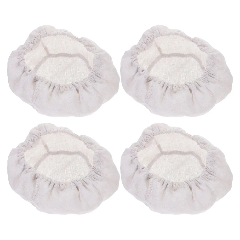 

4Pcs Reusable Jar Lids Excellent Craftsmanship Easy Simple Design Keeps Food Fresh Jar Cloth Lid Storage Bottle Cover