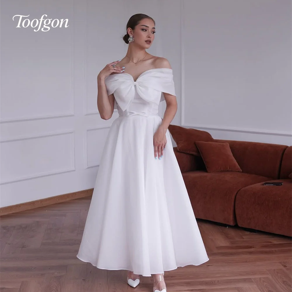 Короткие платья для выпускного вечера Toofan A Line на заказ, мягкое атласное платье со шнуровкой сзади и складками для торжественных случаев, вечернее свадебное платье невесты