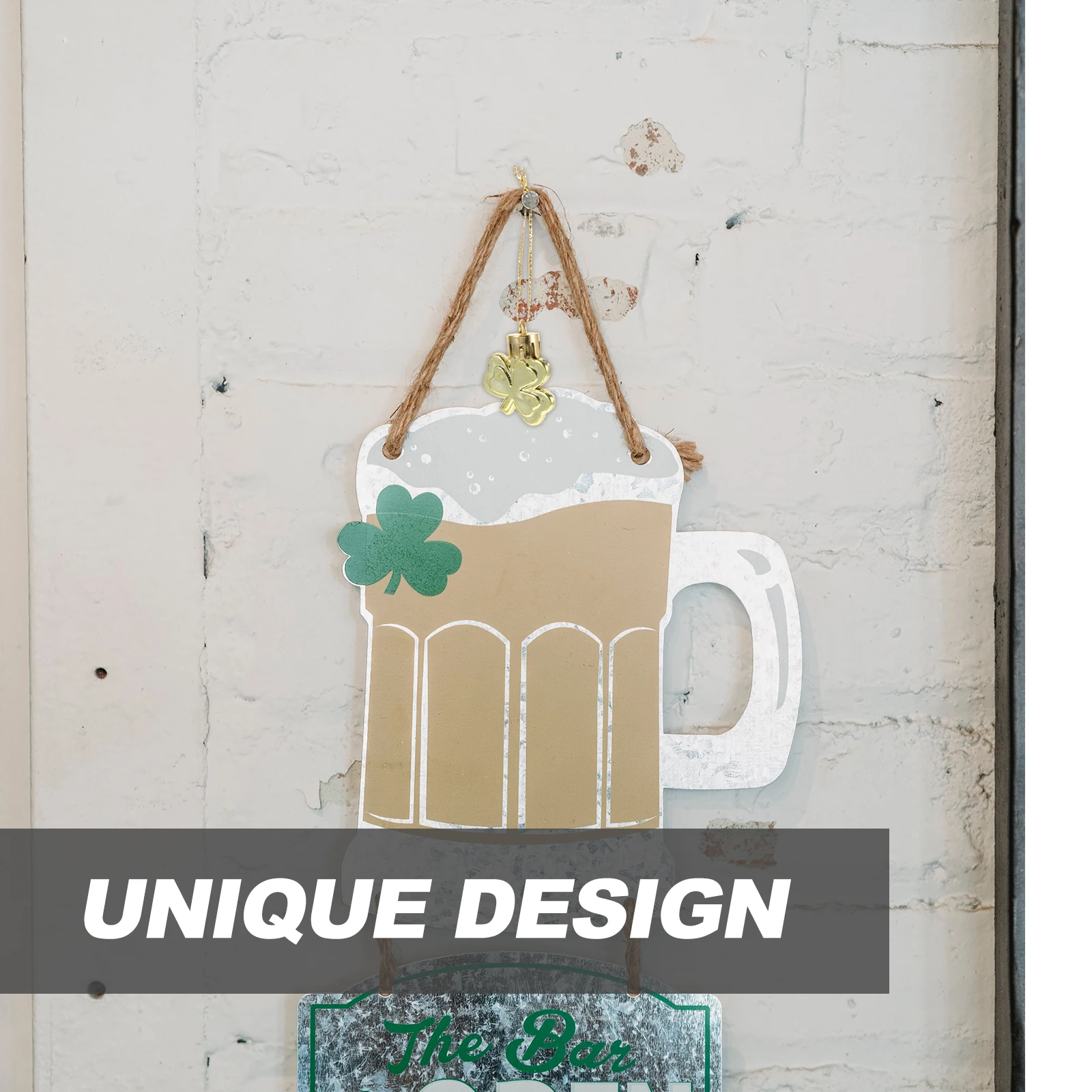 

15pcs Clover Hanging Decorations Shamrock Pendant For St Patrick'S Day Party Festival Tree Ornament Keychain Handbag Phone Chain