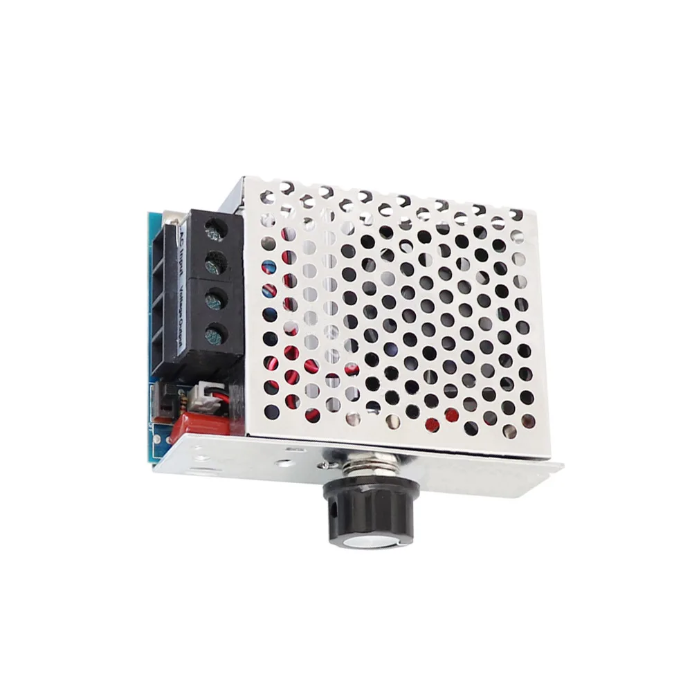 10000W Motor Speed Controller High Power AC 110V-220V SCR Voltage Regulator Speed Controller Dimmer Thermostat with Cooling Fan