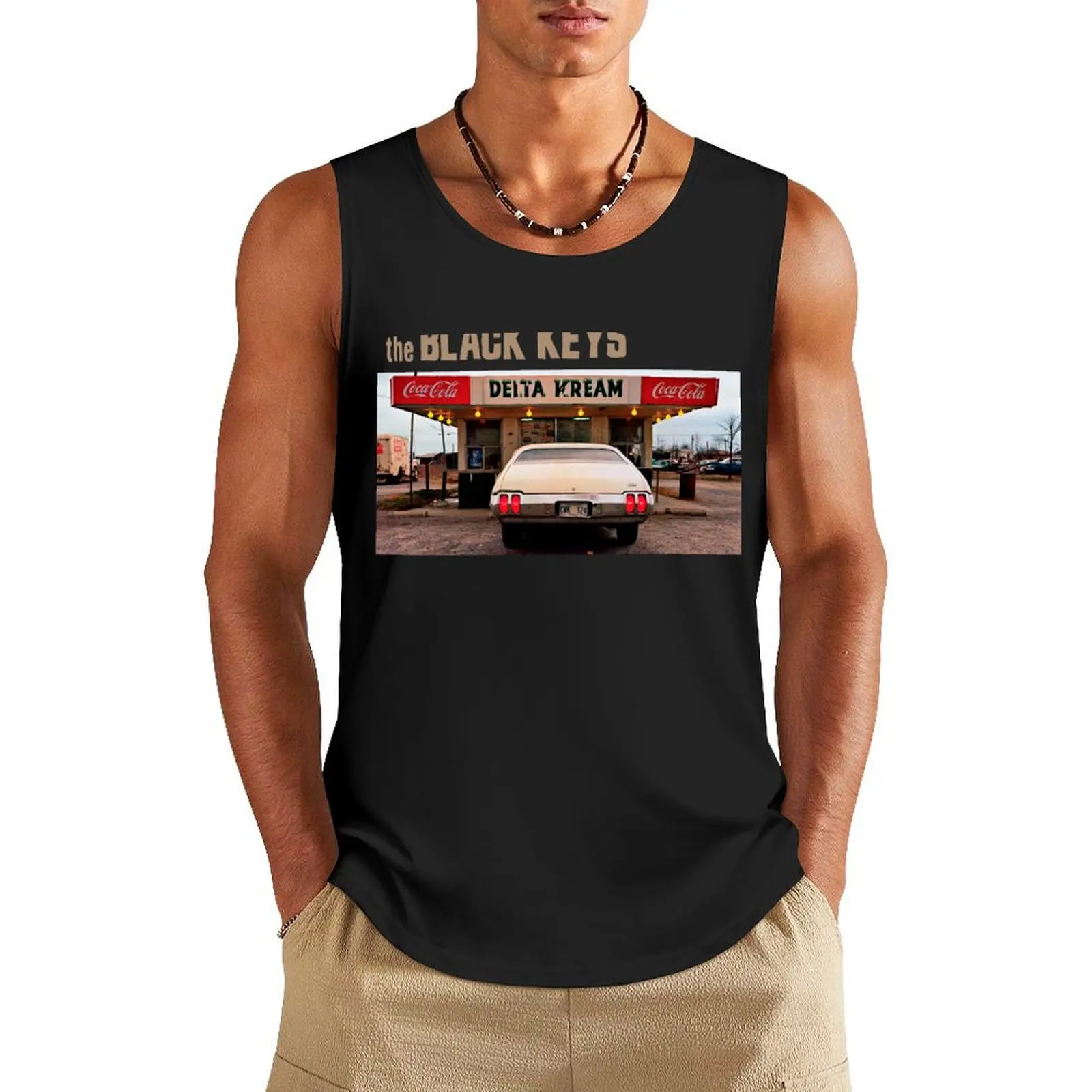 

black the delta kream 2021 masjuni Tank Top mens designer clothes t-shirt for men anime top