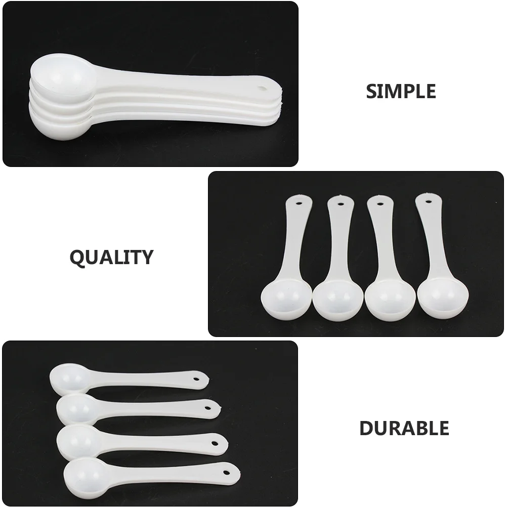 

30Pcs Pet Medicine Scoops 1G Powder Measuring Spoons Simple Design Easy to Clean Suitable for Pet Supplies Measuring Cups Spoons