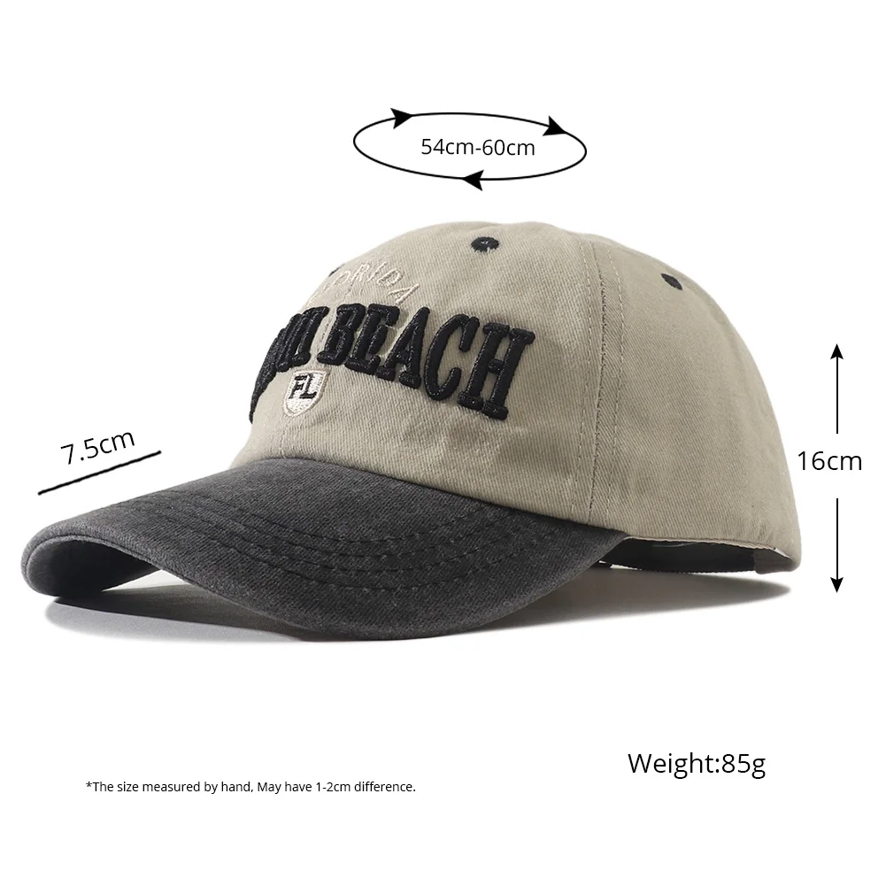 ميامي بيتش رسالة مطرزة قبعة بيسبول الهيب هوب Snapback قبعة قابل للتعديل القطن Snapback قبعة للجنسين في الهواء الطلق قبعات للحماية من الشمس للرجال #6