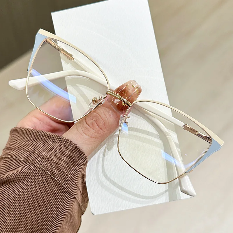 Oversized Cat Eye Anti Blue Light Glasses Frames