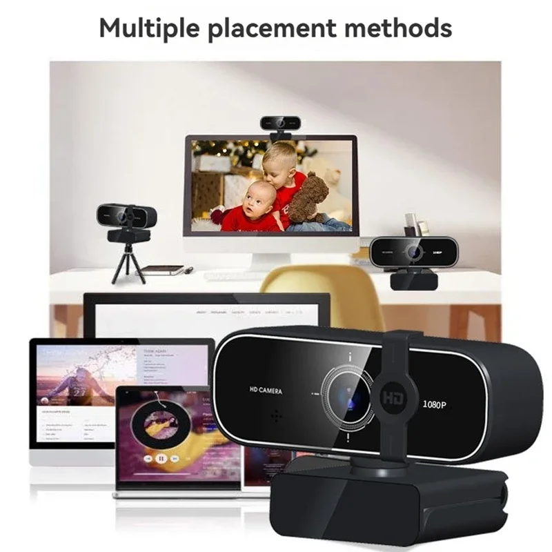 Xiaomi HD Webcam 4K Webcam ad alta definizione completa con microfono Webcam USB per videocamera di registrazione video per PC portatile con messa a fuoco automatica 1080P
