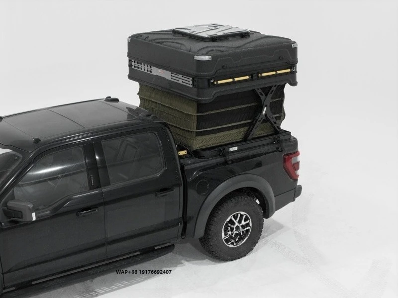 For Wingman Four-Season Portable Hardshell Roof Top Truck/Trailer Tent Fully Automatic Lifting One Bedroom Living Room