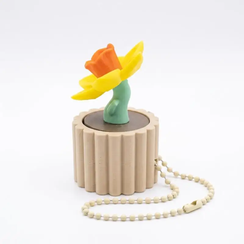 Winziger Topfpflanzen-Fidget-Charm, Umweltfreundlicher PLA 3D-Gedruckter Frühlings-Blumen-Pflanzen-Stil Entspannungs-Rucksack-Deko-Schlüsselanhänger – Detail 11