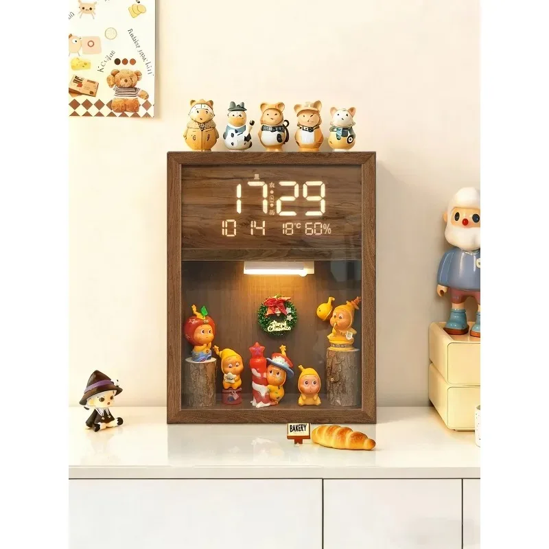 Figure display stand, perpetual calendar electronic clock, Moe grain storage