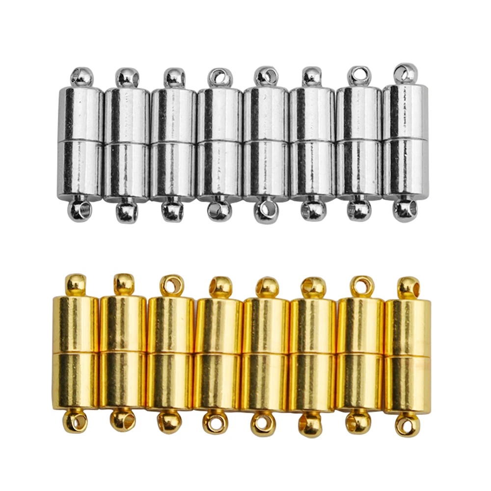 

5Pcs Copper 2mm Hole Strong Magnetic Clasps Chain End Clasp Bracelet Connector For DIY Bracelet Necklace Jewelry Making Findings