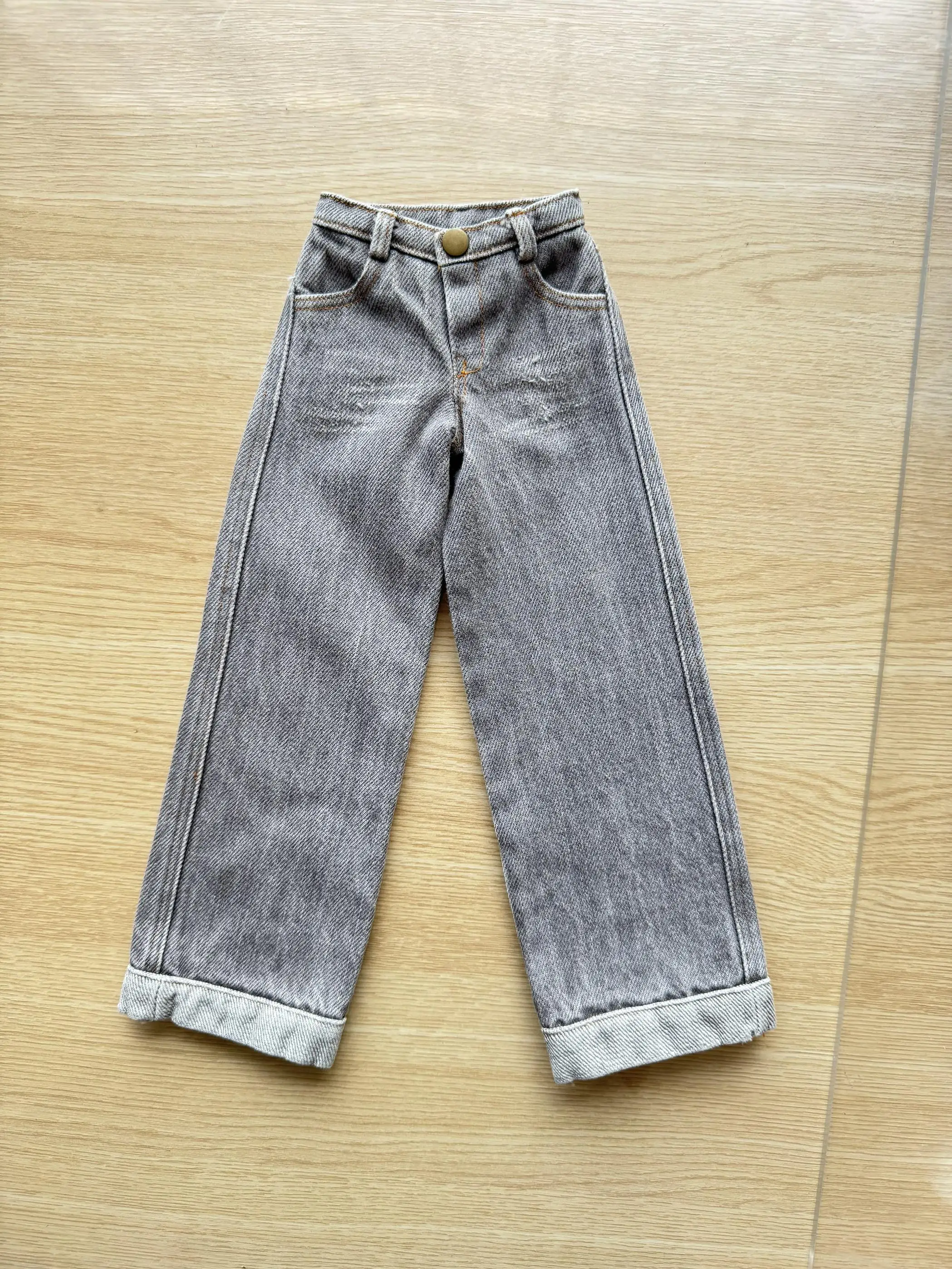 

D09-P838 handmade toy 1/6 1/4 1/3 uncle 73 TD85 ID75 uncle MDD BJD/SD Doll clothes customized wide leg jeans casual pants 1pcs