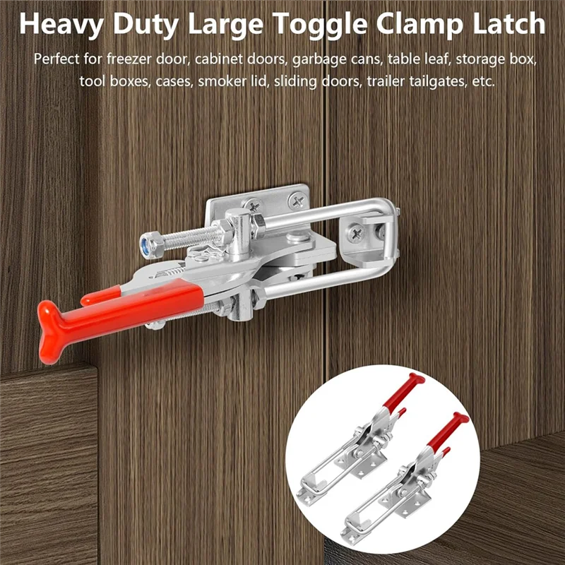 

B50C 6 Pack Toggle Latch Clamp, Heavy Duty Latches, 2000Lbs Holding Capacity Adjustable Latch Lock,For Industrial Equiipment