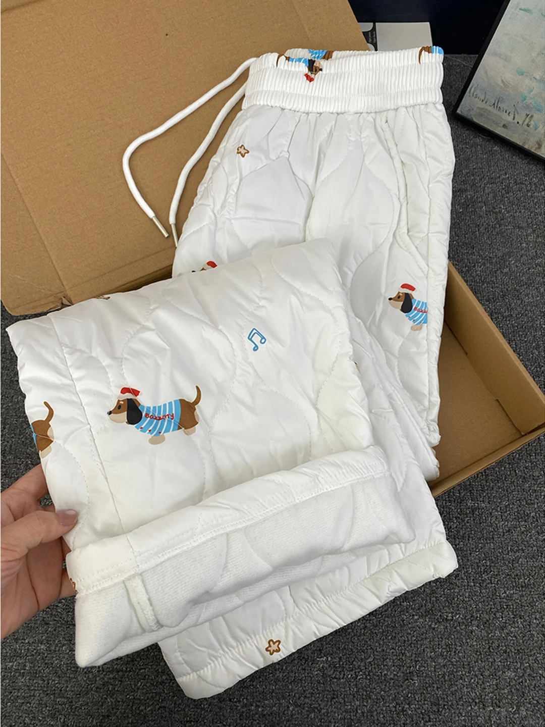 

Зимние хлопковые брюки Thiened для подростков с принтом таксы и узором «тыква», теплые, для активного отдыха, лыжные штаны