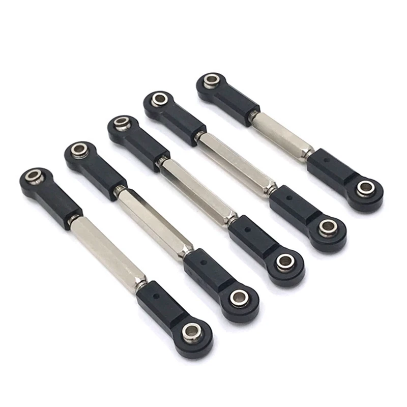 5Pcs Metal Steering Link Rod Servo Rod EA1018 EA1019 For JLB Racing CHEETAH 11101 21101 J3 Speed RC Car Upgrade Parts